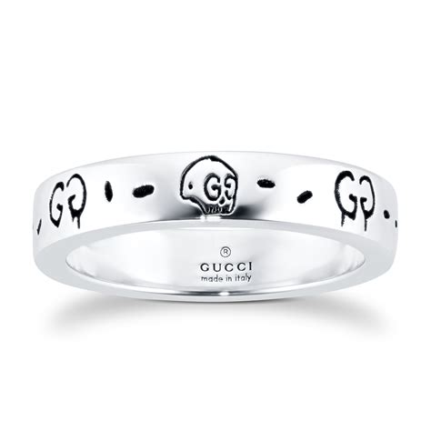 gucci ghost gold ring|Gucci ghost ring in silver.